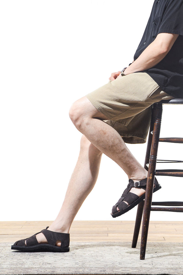 ACV-SDL02 STEER SUEDE GURKHA SANDALS