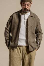 ACV-TM03 HAEAVY WEIGHT WAFFLE HENLEY NECK