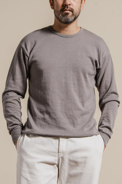 ACV-KNS01 CREW NECK LONG SLEEVE KNIT TEE