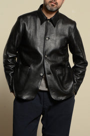 BUILD TO ORDER 受注生産 - ACV-LJK03S-LD SHEEPSKIN COVERALL (BLACK CORE)