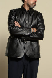 BUILD TO ORDER 受注生産 - ACV-LJK03S-LD SHEEPSKIN COVERALL (BLACK CORE)