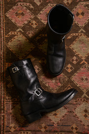 BUILD TO ORDER 受注生産 - AB-01HB-CL-LD HORSEBUTT ENGINEER BOOTS NARROW (BLACK CORE)