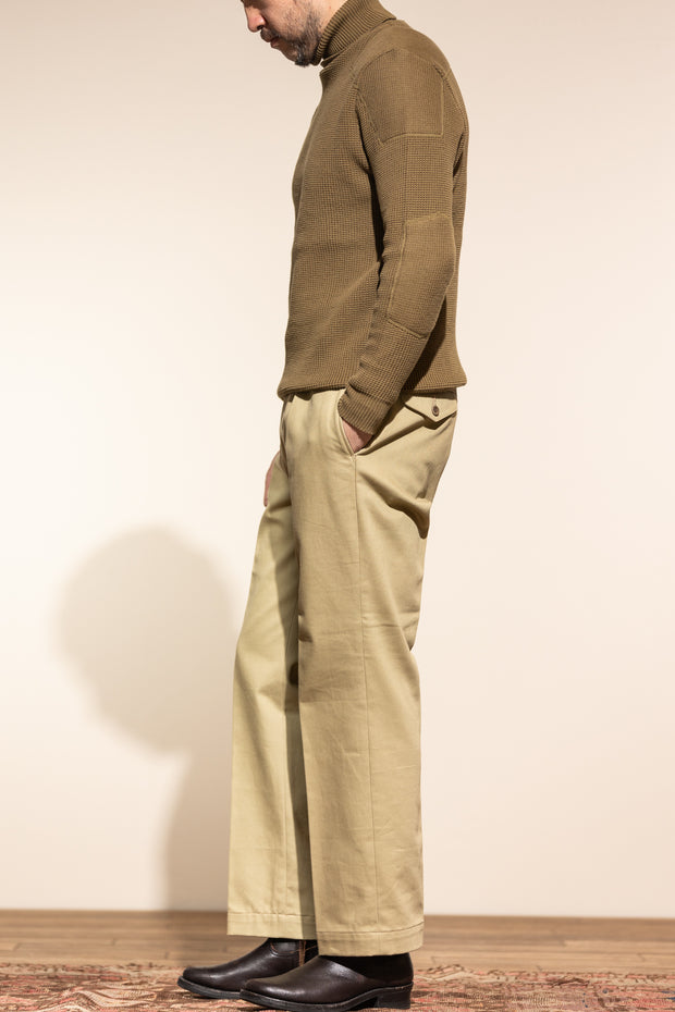 ACV-TR02KT SINGLE-PLEATED KATSURAGI COTTON ARMY TROUSERS