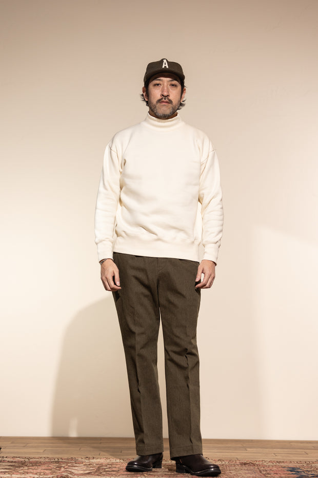 ACV-SW03 FLEECE LINED MOC-NECK SWEATSHIRTS