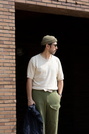 Released on May 14 / 5月14日午後8時発売 ACV-KNS01SS COTTON LINEN RAMIE CREW NECK SHORT SLEEVE KNIT TEE