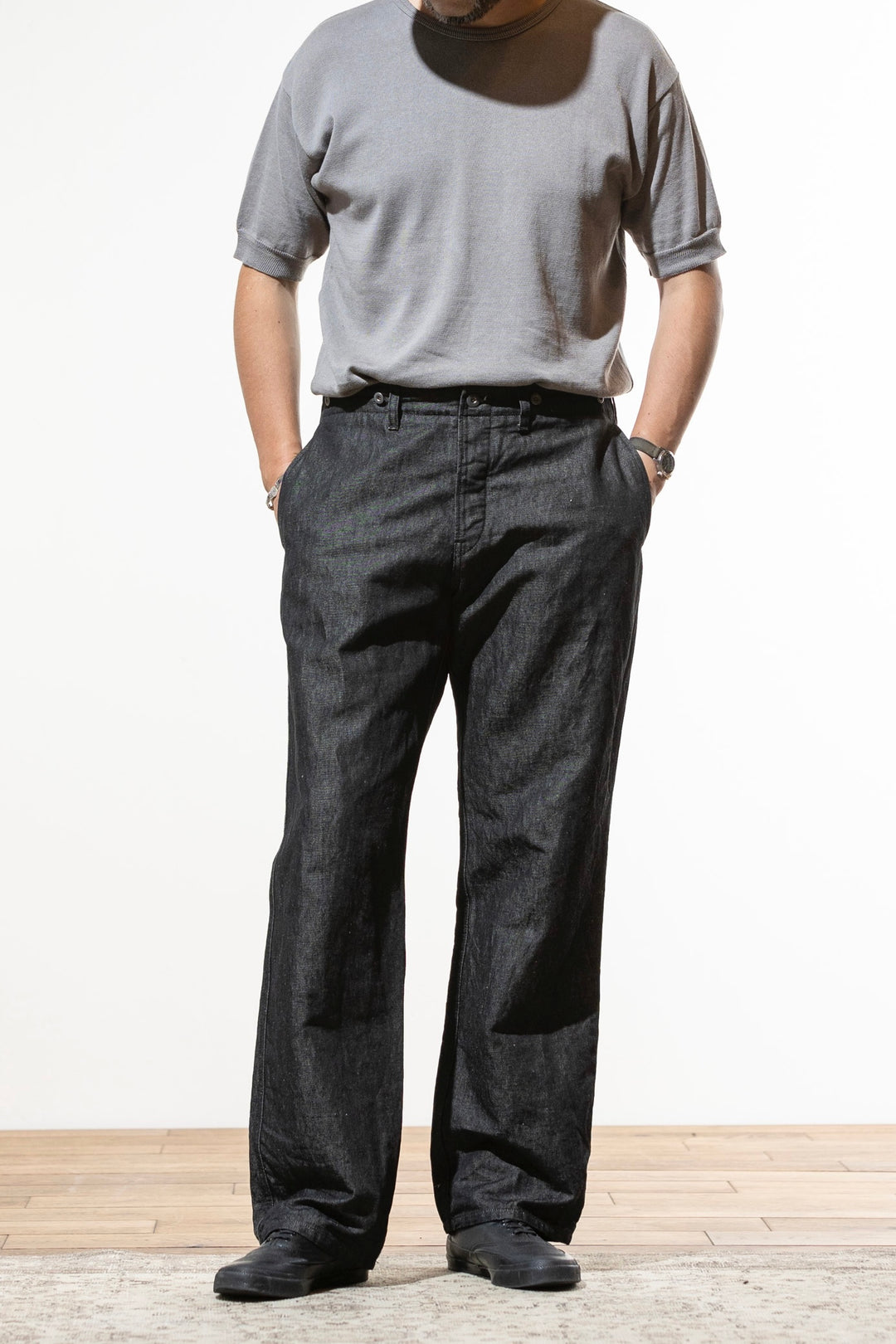 addict clothes | acv-tr01kt katsuragi cotton work trousers