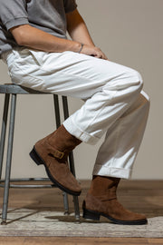 AB-01SS-CL STEER SUEDE ENGINEER BOOTS NARROW