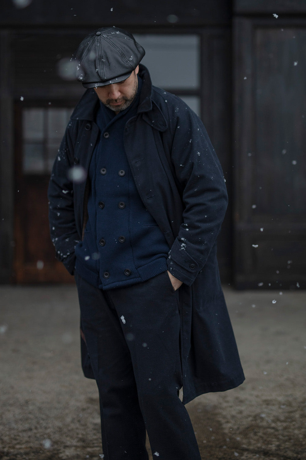 ACV-KN-H03 SHAWL COLLAR DOUBLE BREASTED KNIT – ADDICT CLOTHES