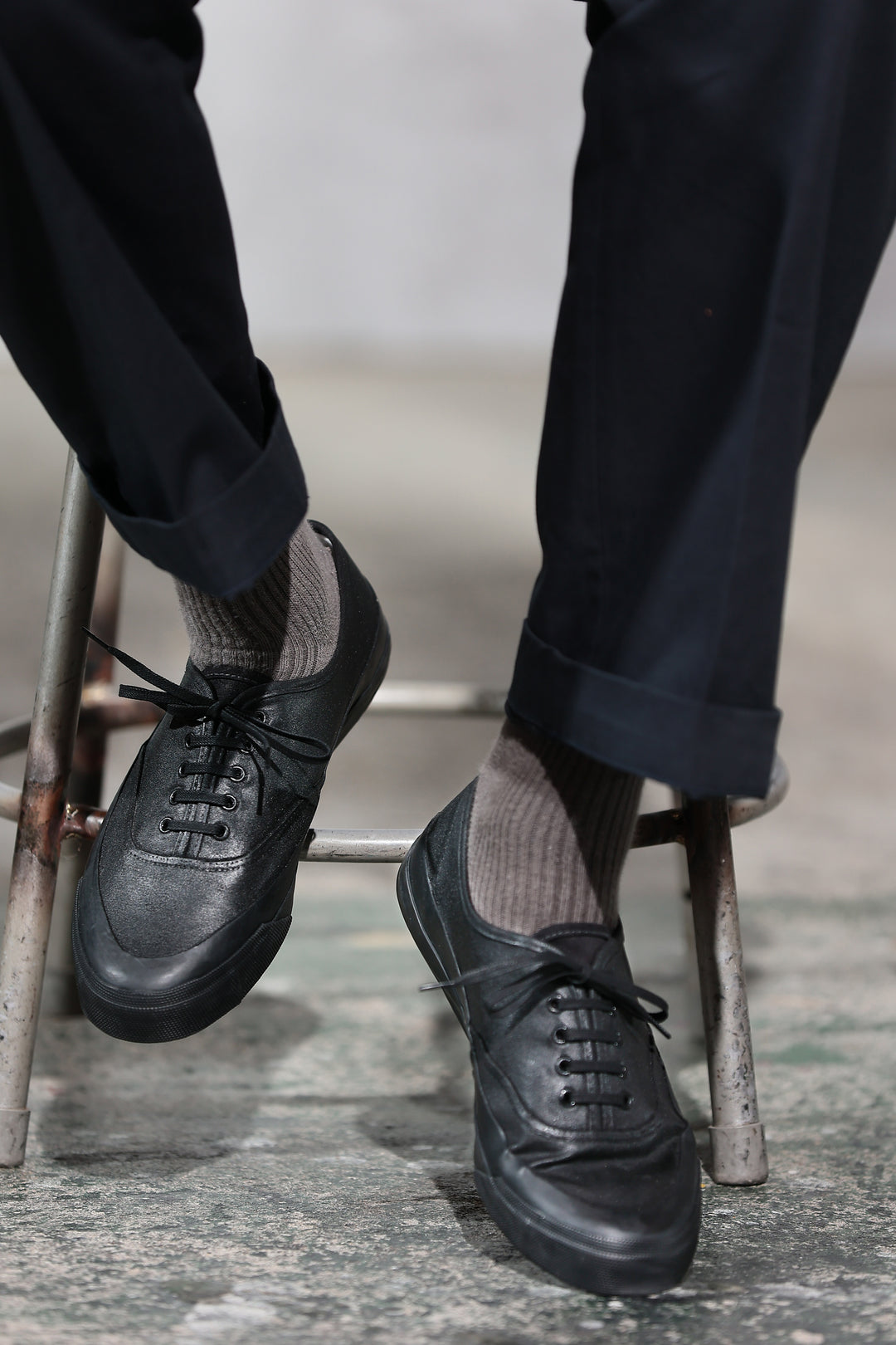 ACV-SNK01WX-PNT WAXED COTTON P-DECK SHOES – ADDICT CLOTHES