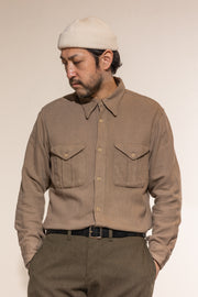 ACV-SH03CLW COTTON LINEN WOOL DOUBLE POCKET ARMY SHIRT