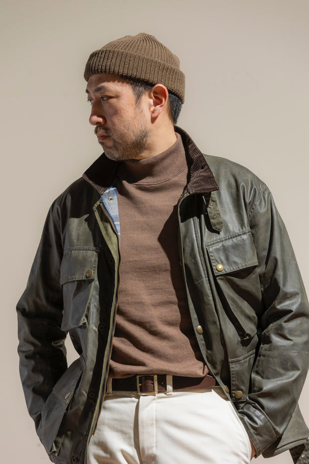 ACV-KNS04 MOC NECK LONG SLEEVE KNIT TEE