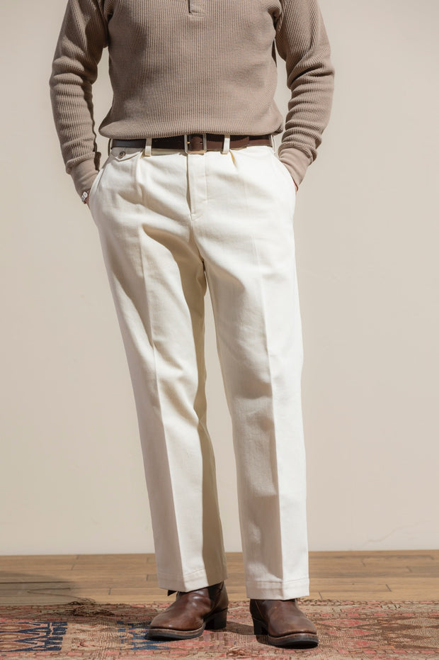 ACV-TR02KT SINGLE-PLEATED KATSURAGI COTTON ARMY TROUSERS