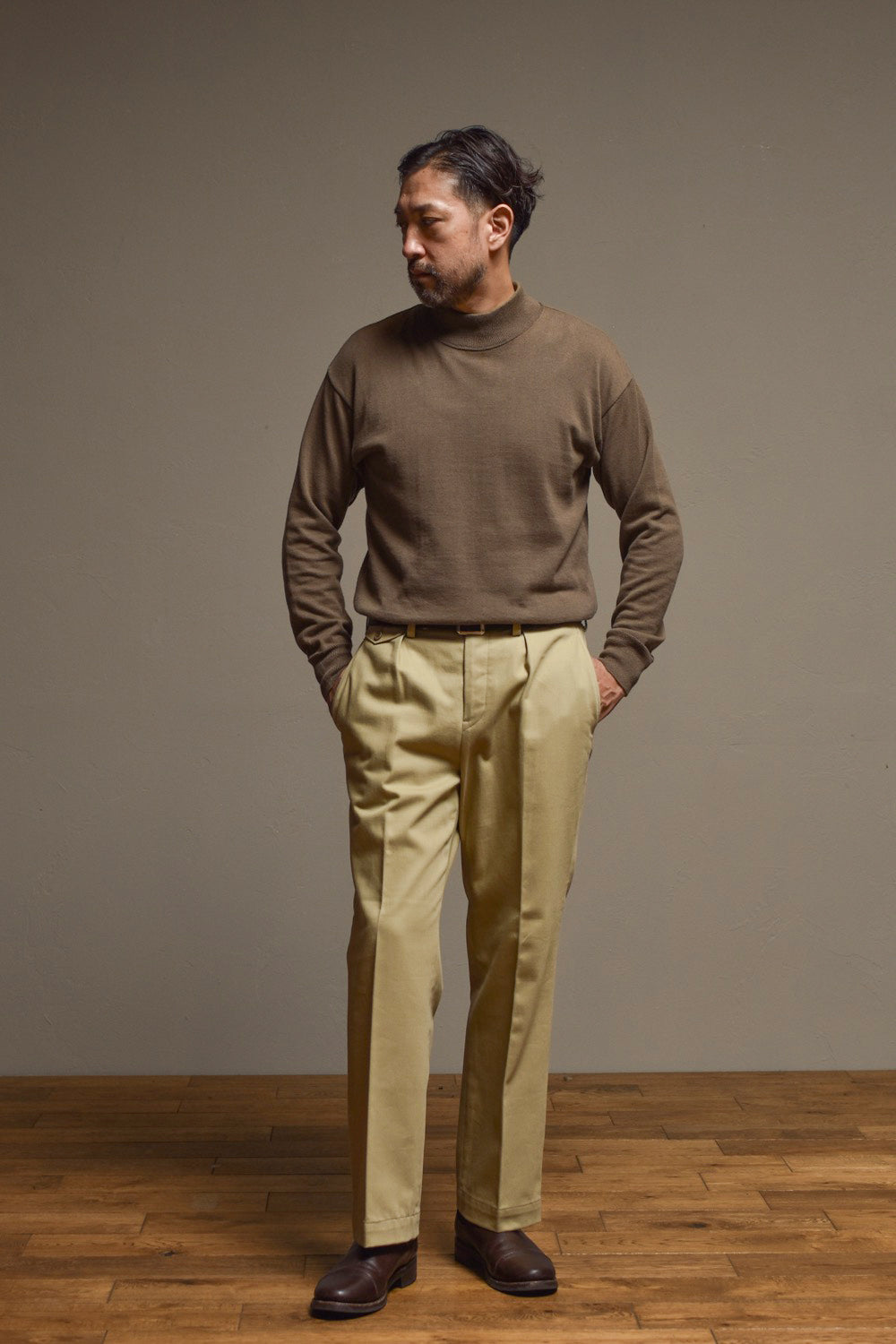 ACV-TR02KT SINGLE-PLEATED KATSURAGI COTTON ARMY TROUSERS – ADDICT