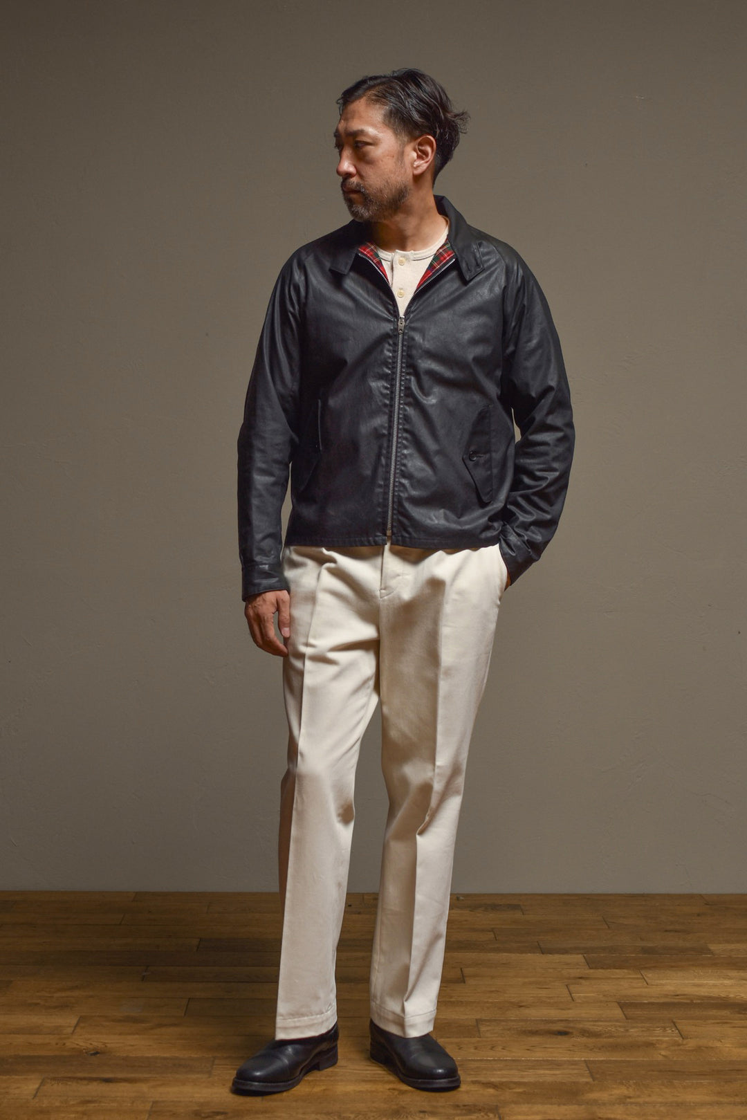 ACV-WX06 WAXED COTTON HARRINGTON JACKET – ADDICT CLOTHES
