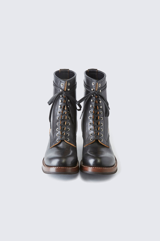 AB-02L-RD STEERHIDE LACE-UP BOOTS LONG – ADDICT CLOTHES