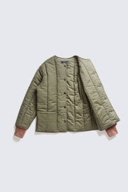 ACV-QLT02LM MOLESKIN ARMY QUILTED JACKET