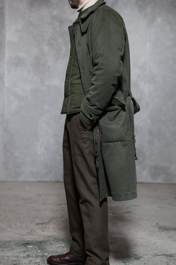 ACV-QLT02LM MOLESKIN ARMY QUILTED JACKET
