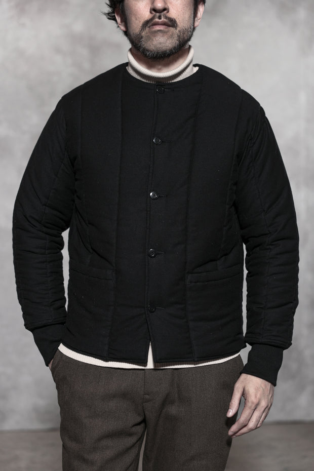 ACV-QLT02LM MOLESKIN ARMY QUILTED JACKET